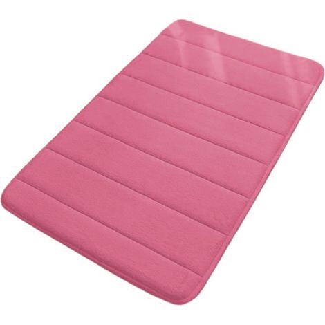 Tapis De Salle De Bain - 40 X 60 Cm - Microfibre Corail - Antidérapant - Séchage Rapide - 1 Pièce (1/5)