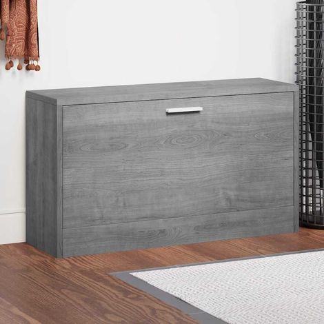 Schuhbank Grau Sonoma 80x24x45 cm Holzwerkstoff