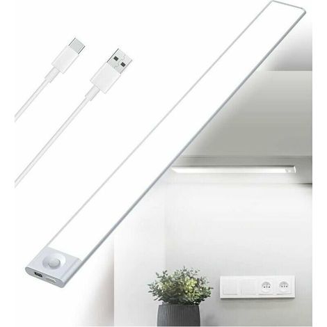 Réglette LED rechargeable USB pour cuisine – Détecteur de mouvement – Éclairage dimmable – Installation facile avec aimants (1/5)
