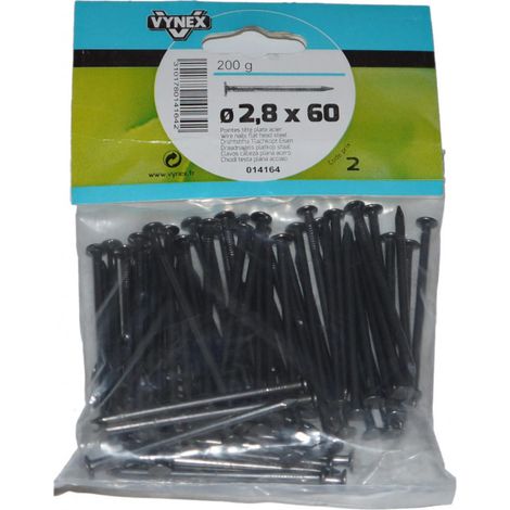 Pointe TP acier 60 x 2,8, 200g