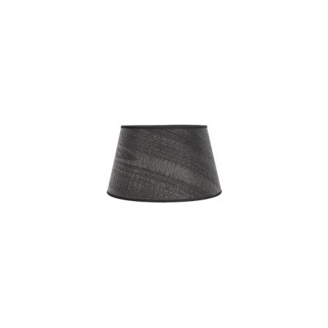 Pantalla Salma E27 Madera Negra 15dx12dx13h Conica Abierta