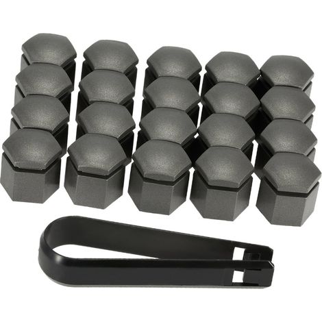Lot de 20 cache-écrous de roue gris 19 mm, compatibles avec Vauxhall et Opel. (1/5)