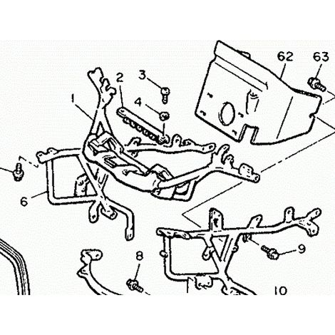 Yamaha 26H-28356-00 Verkleidung 1 Unterstützung 1 – Royale Venture 1300 88–91