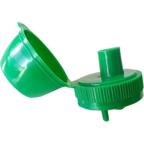 LA BOTIJA tapon con canula , Tapón con cánulaFabricad en plástico de alta calidadApto para bidones de La BotijaIncluye sistema de entrada de aire y salida de líquidoMedidas: 4 x 4 x 5 cm.