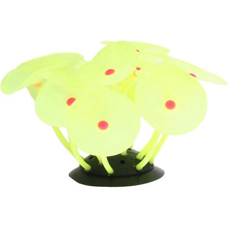 Corail artificiel réaliste en silicone souple, plantes décoratives colorées pour aquarium. (1/3)