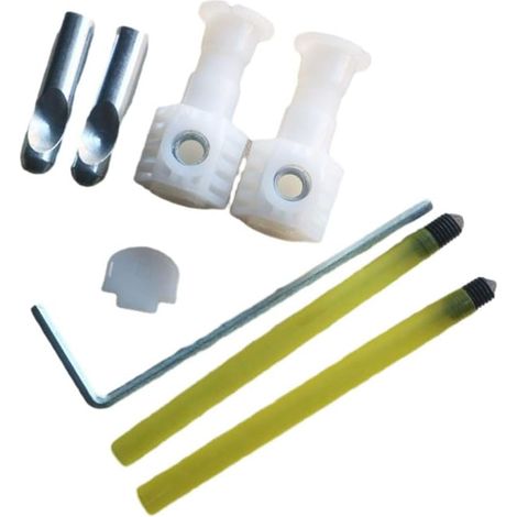 Kit de raccordement mural pour WC, nylon (1/5)