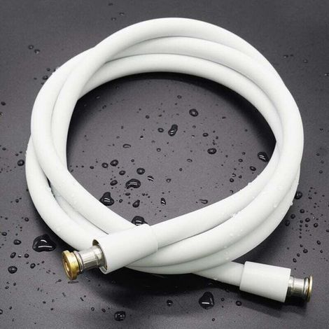 Garden FutureFlexible de Douche Universel (G1/2 Pouces, XU, 2m), Tuyau de Douche en Silicone Ultra-Doux, Tuyau Douche Anti-Torsion et Anti-Pliure,Douchette WC, Blanc - KZQ (1/4)