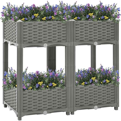 Maison Exclusive - Hochbeet 80x40x71 cm Polypropylen