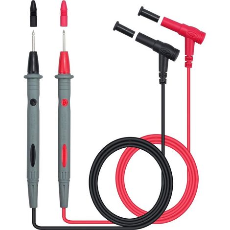 unidades de sondas para multímetro digital de 1000 V/10 A, cable para multímetro, lápiz de sonda de repuesto para multímetro, color rojo/negro. (1/5)