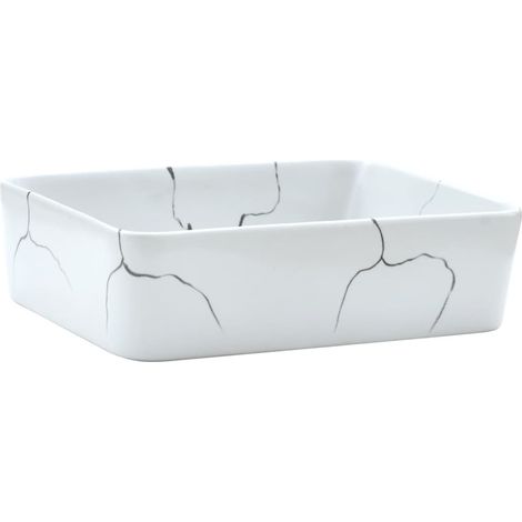 Maison Exclusive - Lavabo da Appoggio Bianco Rettangolare 46x35,5x13 cm Ceramica
