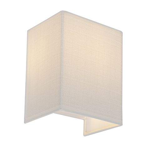 QAZQA Appliques vete - Moderno - Acciaio,Tessuto - Bianco - Allungato Max. 1 x Watt (1/5)
