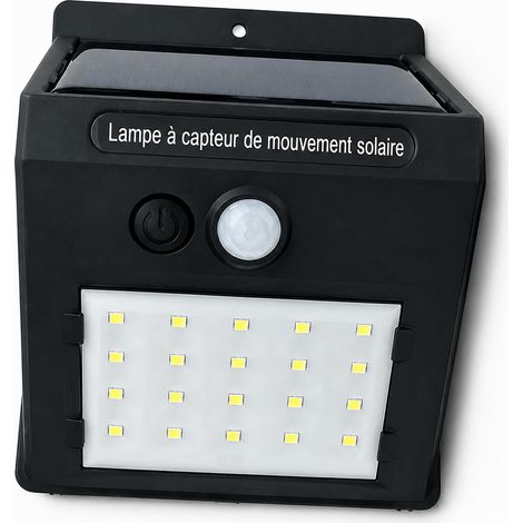 Applique murale solaire d'extérieur 20 LED avec détecteur de mouvement 20led 12,4 × 9,6 × 4,5 cm 120 g – Livraison gratuite