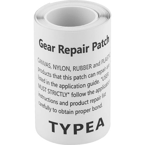 Kit de réparation pour tente 7,5 cm x 150 cm, ruban adhésif invisible, patch imperméable et résistant, kit de réparation pour matelas gonflable transparent (1/5)