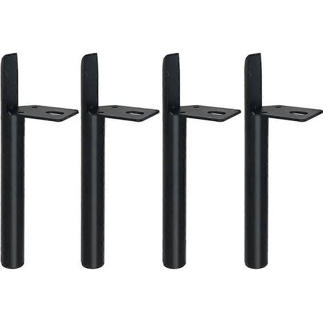 Quatre pieds en métal, adaptés aux armoires, meubles de rangement, supports TV, tables de chevet et autres meubles. Modèle 1 (1/5)