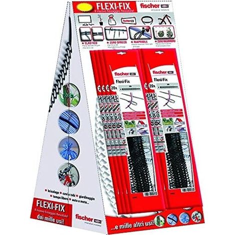 Fischer Fascette Flexi-Fix Espositore 20 Buste (1010)