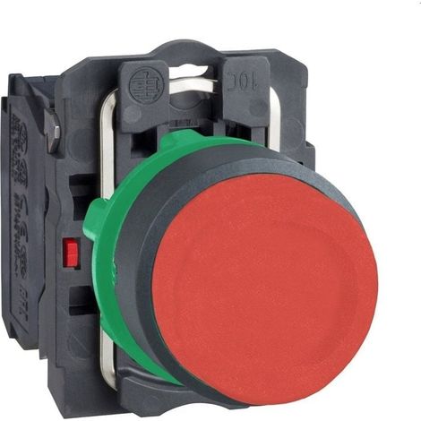 Pulsante momentaneo Harmony XB5 Ø22 sporgente rosso 1NC - XB5AL42