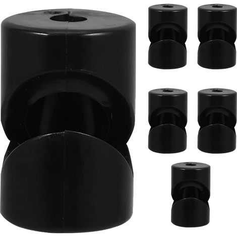 Gancho pour câble électrique noir avec tornillos, clip réglable (1/5)