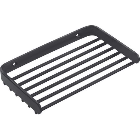 Cosmic Logic panier porte-savon de douche étagere de douche noir mat murale (16 CM) (1/4)