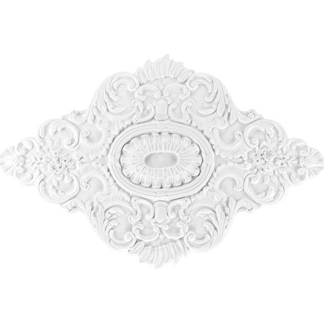 Rosone in PU - decorazione interna, stucco per soffitto e parete, materiale duro - R125-R179: R161 - 108x73 cm