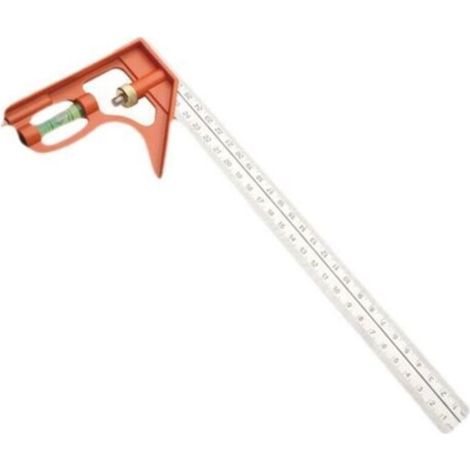 300mm Combination Square Ruler with Bubble Level, Woodworking Tool for Carpenter Angle Measurements at 45°/90°/180° (1/3)