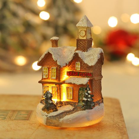 Villaggio natalizio illuminato – Casetta decorativa, 1 pezzo (1/5)