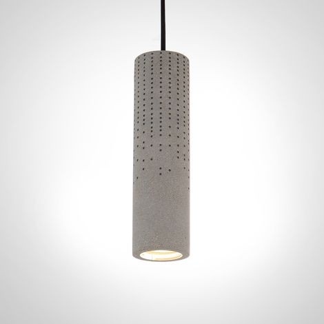 Paco Home Luminaria Suspendida , GU10, Lámpara Para Salón, Comedor Y Cocina De Altura Ajustable  Hormigón-piedra-gris,  Sin bombillas