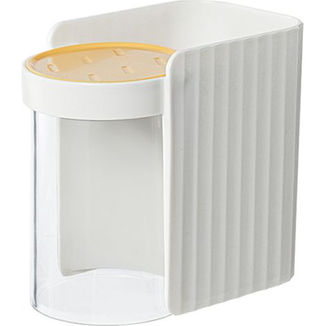 Support Pour Brosse À Dents - Montage Murale Par Suction - Porte-Gobelet Magnétique Avec Égouttoir - 1 Pièce (1/5)