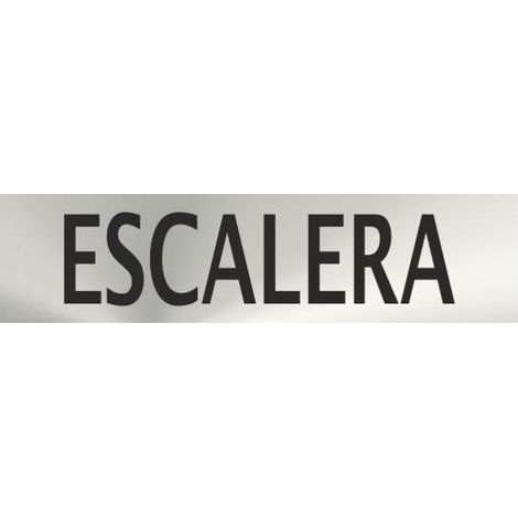 Señal informativa de acero inoxidable Escalera de 0'8mm 50 x 200 mm SEKURECO (1/2)