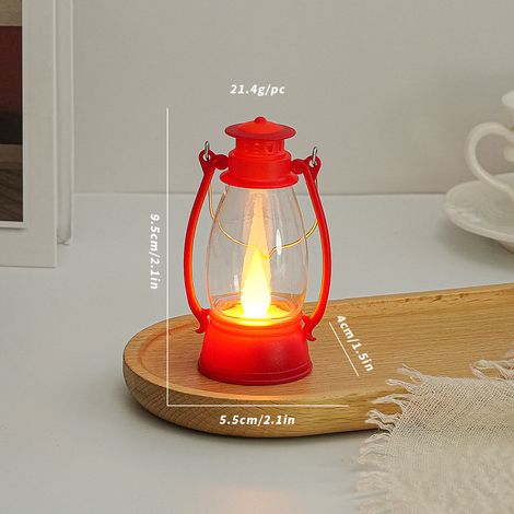 Décorations de Noël, lanternes en forme de poney, guirlandes lumineuses pour fêtes, bougies électroniques LED, lampes à pétro(Y035) (1/5)