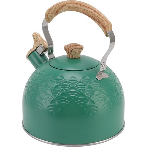 Bouilloire sifflante de 2,5 L en acier inoxydable pour la cuisson sur la cuisinière (1/5)