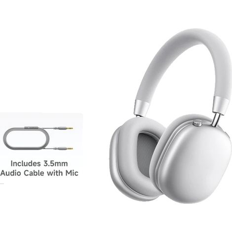 Auriculares con cancelación activa de ruido, Bluetooth 5.3, F5 Silver (1/2)