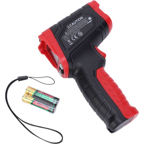 Termometro a infrarossi, pistola digitale per la misurazione della temperatura senza contatto, intervallo da -50℃ a 680℃ (-58℉ a 1056℉) con schermo LCD a colori HD e allarme di standby intelligente, a (1/5)
