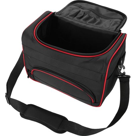 Grand sac de transport noir pour coiffeur professionnel, grande capacité, rangement pour outils de salon et équipement capillaire, mallette de voyage pratique (1/5)