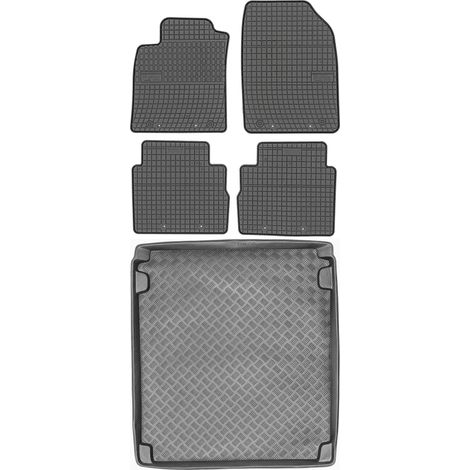 SET di tappetini in gomma per auto e tappetino per bagagliaio per Opel Vectra C Kombi dal 2003 al 2008 (1/5)