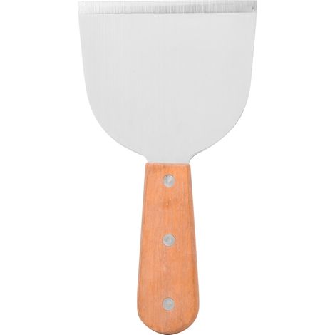 Grattoir à barbecue en acier inoxydable pour la cuisine, pelle à steak, spatule à crêpes (1/4)