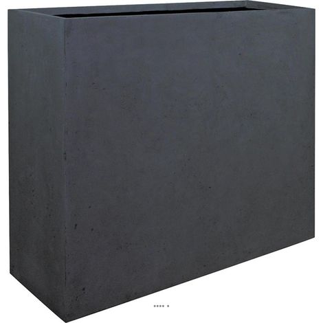 Bac en Polystone Splitt Ext. Claustra bas L 100x 35 x H 30 cm Noir - dimhaut: H 30 cm - couleur: Noir