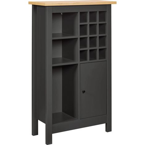 Mömax Weinschrank Venet, Anthrazit/Artisan Eiche (1/5)