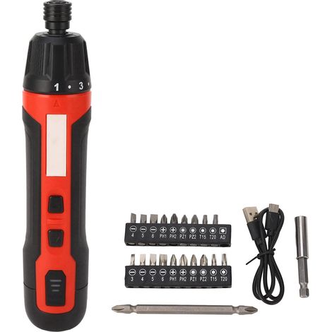 Kit Tournevis Électrique Grande Puissance Rechargeable Multifonction Mini Visseuse avec 20 Embouts pour Réparation (1/5)
