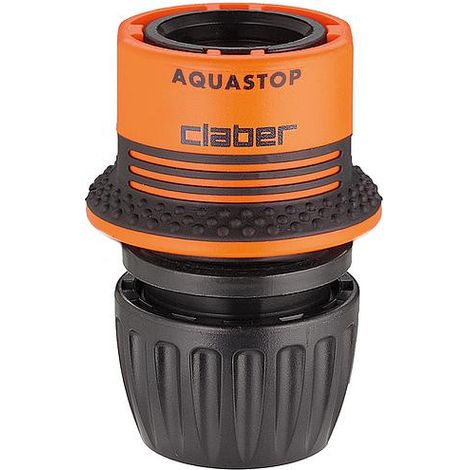 Raccord universel pour tuyau Claber de 15 à 19mm Aquastop (1/5)