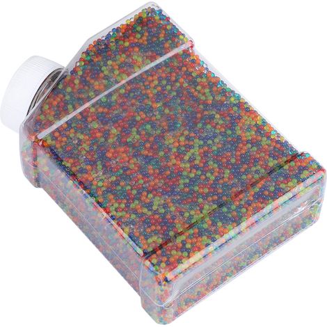 40 000 billes de cristal colorées (9-11 mm) par bouteille, pour pistolet à eau, jouet pour enfants (assortiment). (1/5)