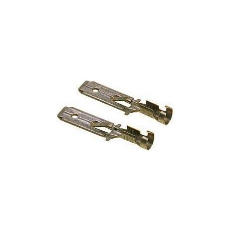COSSE LANGUETTE 6.3 MM X 0.8 MM LAPPKABEL 63501020 1.5 MM² 2.5 MM² NON ISOLÉ MÉTAL 100 PC(S) (1/3)