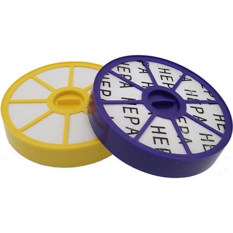 Adecuado para el juego de filtros HEPA delanteros y traseros de la aspiradora Dyson DC19, DC20 y DC21, filtro delantero y filtro de salida aire (1/4)