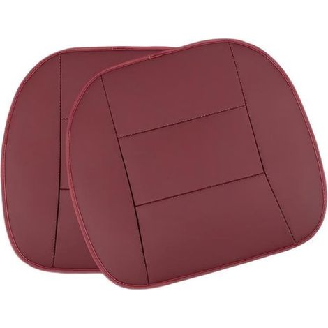 Fundas ultrasuaves y cómodas para los asientos delanteros del coche,1 pieza,53 cm,50 cm,cuero,rojo (1/5)
