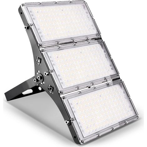 Projecteur LED Extérieur 300W, 30000lm, IP67 Imperméable, Blanc Chaud 2800-3200K, Idéal Pour Le Jardin, Le Garage, l'Hôtel