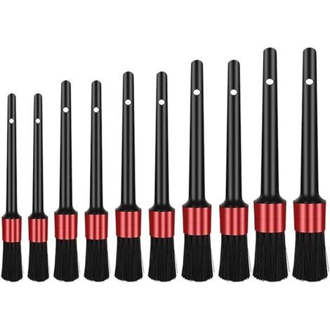 10-teiliges Detailbürsten-Set, Autopflegebürsten, Reinigungsbürsten für Autos und Motorräder, Autowaschbürste für die Innen- und Außenreinigung (1/5)