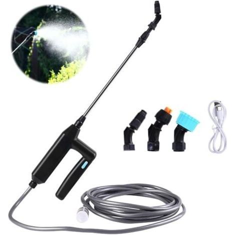 Pulverisateur Electrique, Pulverisateur pour Toiture, 7.4V/1A Pulverisateur de Jardin Electrique, Pulvérisateur à Batterie avec 3 Buses Et 5M de Tuyau, USB Rechargeable, pour Pelouse, Jardin (1/5)