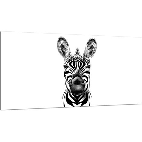PLAQUE DE PROTECTION EN VERRE POUR CUISINIÈRE 90X52 ZEBRA (1/5)