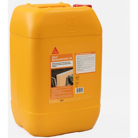 SIKA - Sika Discasseforme LN - Olio per decodifica per tutti i tipi di casseforme - Agente decasseforme - Pronto all'uso - Per casseforme assorbenti - Ideale per casseforme metalliche - 25 L (1/4)