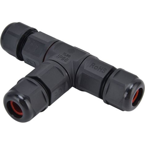 Wasserdichter 3-poliger T-Stecker für Elektrokabel, Schnellanschluss 250 V 16 A TL20