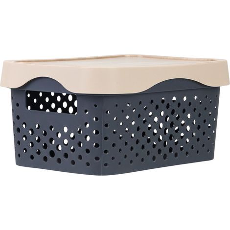 Cesto portaoggetti rettangolare medio con coperchio di Zest 7house